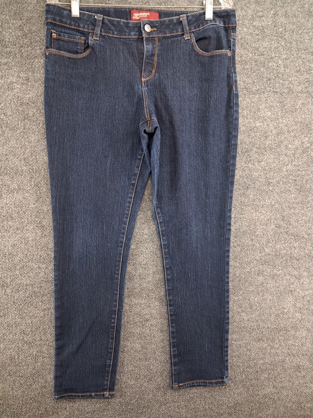 Arizona Jeans Skinny Womens 18 1/2 Plus Dark Wash Denim Stretch